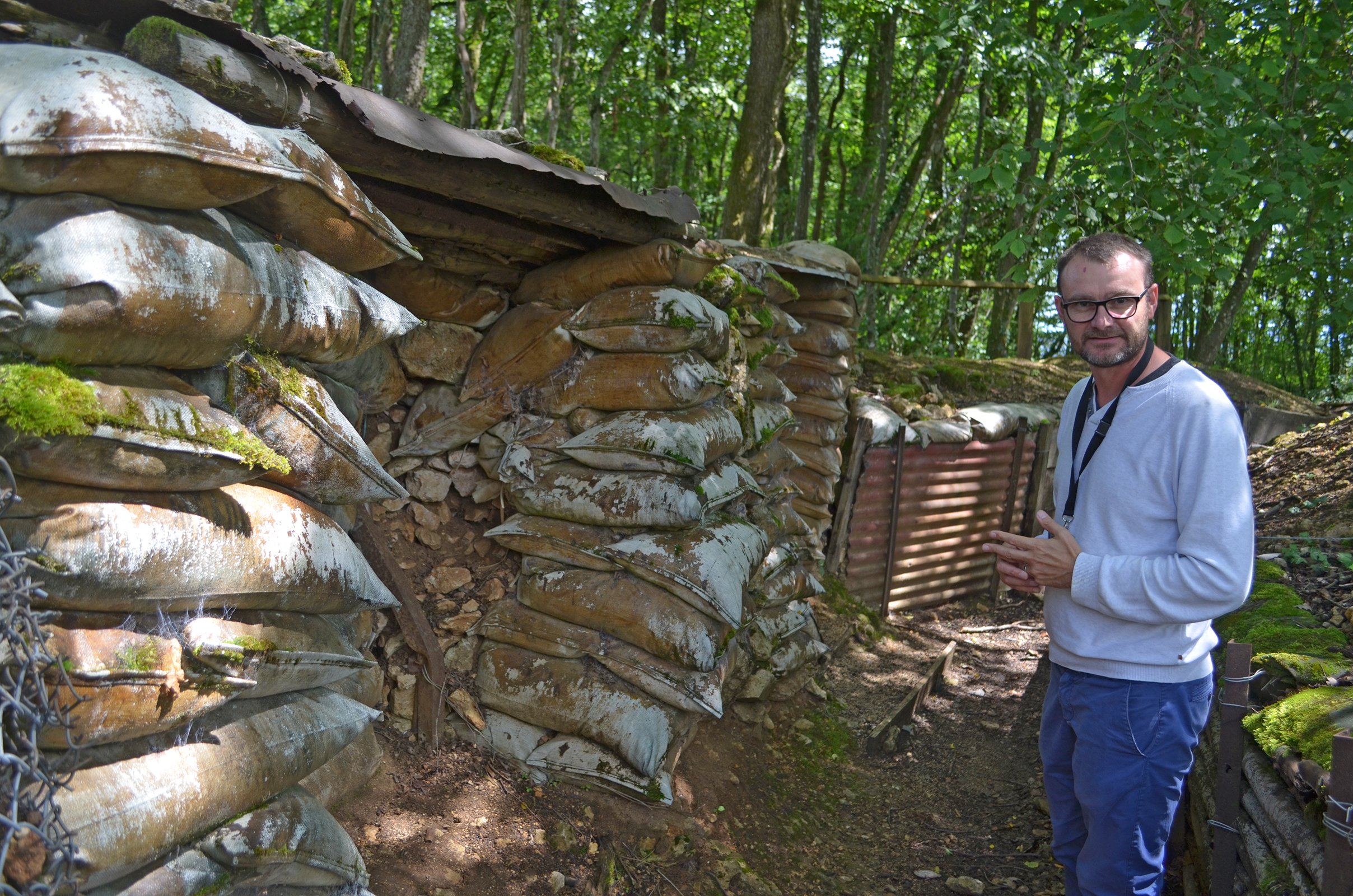 Visite tranchées Xavier Mangeat