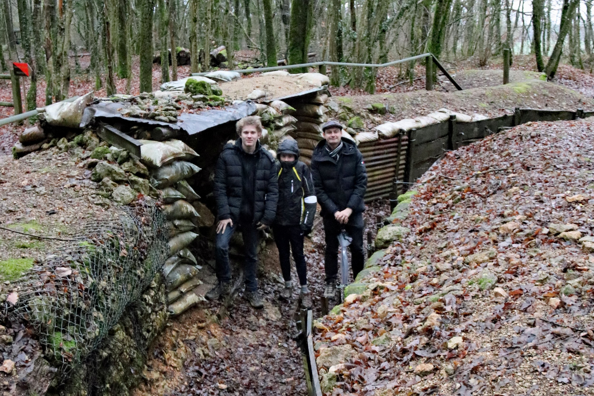 Visite tranchées famille Mirabelle Tours